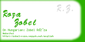 roza zobel business card